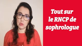 Tout sur le RNCP de sophrologue [upl. by Grosmark]