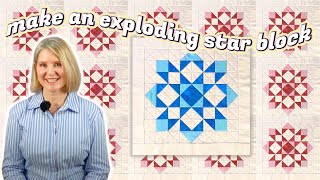 HOW TO MAKE THE EXPLODING STAR BLOCK Learn 4 Techniques in one block Time to Bloom Month 6 [upl. by Ettennaj84]