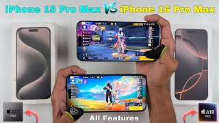 iPhone 16 pro max vs iPhone 15 pro max speed test and comparison all features [upl. by Attennhoj]