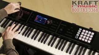 Kraft Music  Roland FA08 Workstation Demo with Scott Tibbs [upl. by Zales261]