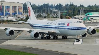 Air Chinas first Boeing 7478I B2485 delivery flight full [upl. by Cynthie]