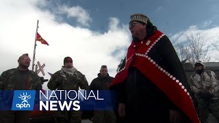 Longest Canadian rail disruption happening in Tyendinaga Mohawk Territory  APTN News [upl. by Yeldnarb]