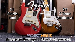 Fender American Vintage II Strat Comparison  57 vs 61 [upl. by Vod975]