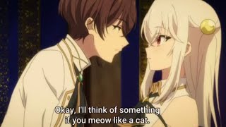 Wein wants ninym to say meow  Tensai Ouji no Akaji Kokka Saisei Jutsu episode 1 [upl. by Rebekah]