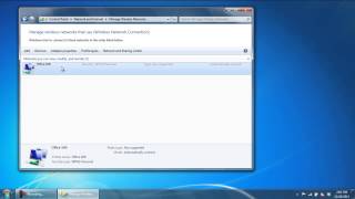 How to Remove a Wireless Network in Windows 7 [upl. by Egdirdle]