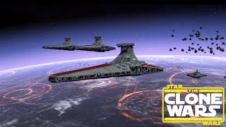 Epic Star Wars Empire at War Space Battles  Massive Cinematic Clone Wars Battle [upl. by Fitting]