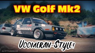 VW Golf Mk2 im VoomeranStyle  DIGGIN DEEP  AUTOTUNINGDE HD [upl. by Ahcsat]