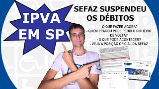 IPVA de PCD em SP foi suspenso pela SEFAZ  E agora [upl. by Kenaz]