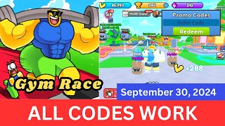 All Codes Work Gym Race ROBLOX September 30 2024 [upl. by Delanie65]