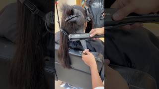 How to do keratin hair treatment keratinhairatsaloon hairstyle explore keratin hair hair [upl. by Marcela]