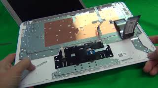 HP Chromebook 14 G4 14AK Keyboard and Battery Replacement [upl. by Nahte]