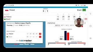 Polska 🇵🇱 vs Brazylia 🇧🇷 Mecz na żywo  Mens VNL 2024  Brazil vs Poland Live Stream [upl. by Korwin]