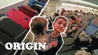 Taking A Long Haul Flight With UKs Biggest Family  The Radford Family  Origin [upl. by Phillis246]