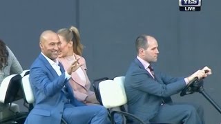 Derek Jeter salutes Yankee Stadium crowd on Jeter Night [upl. by Akenot]