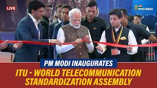 PM Modi inaugurates ITU World Telecommunication Standardization Assembly [upl. by Shirlene]