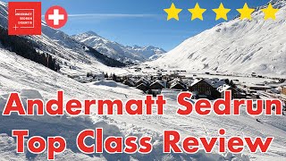 Andermatt Sedrun  Top Class Skiresort Info amp Review  Switzerland [upl. by Lemcke]