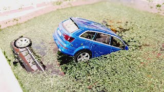 Various die cast model cars falling into water   MyModelCarCollection [upl. by Lalib]