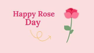 Happy Rose Day🌷 Created Rose Using HTML and CSS 🎯 [upl. by Anglim]