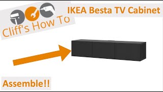 BUILD IKEA Besta TV Stand [upl. by Acinehs862]