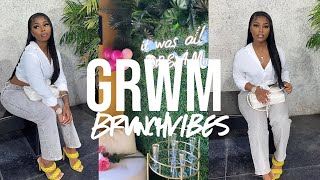 FULL GRWM brunchvibes  makeup hair outfit amp perfume what productsdetails included [upl. by Leeth]