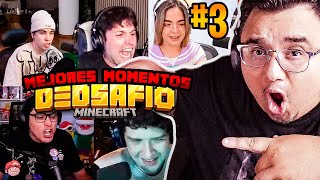 REACCIONANDO A MEJORES MOMENTOS EN DEDSAFIO MINECRAFT 3 DIA 3 [upl. by Xonk]