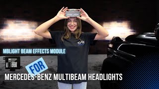 MBLight Beam Effects Module for MercedesBenz MULTIBEAM LED headlights [upl. by Erminna]