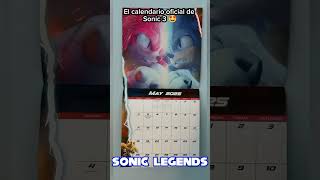 ¡El calendario oficial de Sonic 3 🤩 sonicmovie3 sonicxshadowgenerations calendar [upl. by Mattson905]