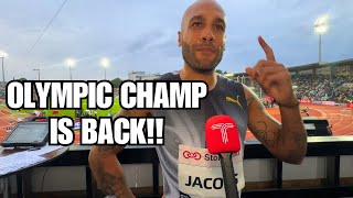 Lamont Marcell Jacobs Runs a season best at the Oslo Diamond league [upl. by Nauqed]