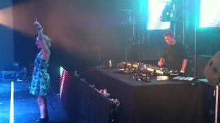 Richard Durand playing Wide Awake with Ellie Lawson live  Full On Ferry NYE  London [upl. by Nos]