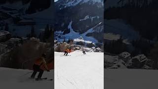 ⛷️ Arabba black slope gopro alps [upl. by Wilbur]