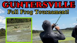 Fall Bass Fishing GUNTERSVILLE Frog Tournament [upl. by Fenelia423]