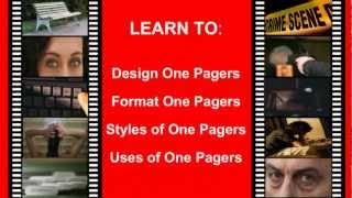 Learn How To Design One Pagers and One Sheets for Screenplays and Films [upl. by Sinnal726]