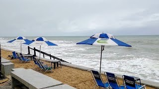 INVERNO NO RECIFE PRAIA DE BOA VIAGEM FAZENDO MUITO FRIO PERNAMBUCO BRASIL [upl. by Zaria559]