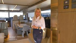 AZIMUT 72 FLYBRIDGE NEW MODEL 2024  Visite guidée Français AZIMUT YACHTS FRANCE [upl. by Chadwick]