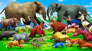 ARBS Elephant vs Deinotherium vs Mammoth Ark Prehistoric Mammals vs Modern Mammals Size Comparison [upl. by Yar]