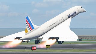 Supersonic Concorde Take Off After Pilot Forget The License  XPlane 11 [upl. by Uzzia]