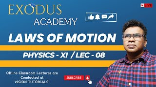 LAWS OF MOTION  LEC 08  XI  PHYSICS [upl. by Ailehs636]