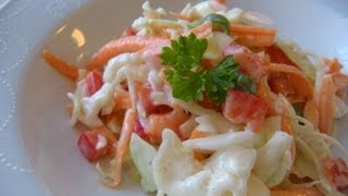 Amerikanischer Krautsalat Coleslaw [upl. by Berwick]