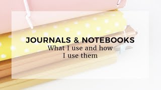 MY NOTEBOOKS amp JOURNALS  What I use and how I use it  WALKTHROUGH [upl. by Anedal]