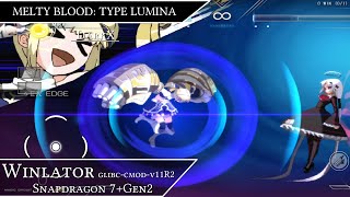 MELTY BLOOD TYPE LUMINA  Winlator glibccmodv11R2  Android  SD7Gen2 [upl. by Avirt]