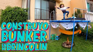 Construyo un BUNKER de 2 PISOS con mi Brincolin [upl. by Bonine]