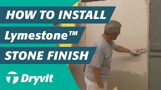 Dryvits Lymestone Finish Application [upl. by Llyrad]