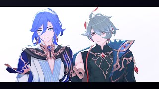 原神MMD Genshin Impact  Fixer Blue Kaveh x Red Alhaitham [upl. by Fransisco]