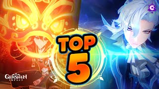 💥TOP 5 CARRYS y EQUIPOS de Genshin Impact F2P y BALLENA  ACTUALIZADO [upl. by Nyllij]