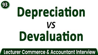 Depreciation vs Devaluation  Difference between Depreciation and Devaluation [upl. by Anneh]