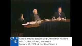 Christopher Hitchens and Rabbi Shmuley Boteach Debate on God [upl. by Trebo]