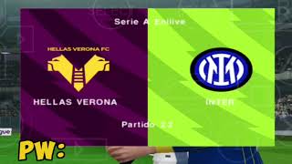 HELLAS VERONA VS INTER  PES PPSSPP 24 GAMEPLAY [upl. by Atirehgram]