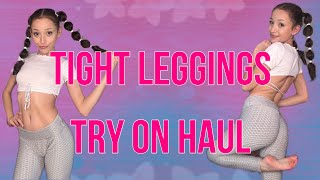 Tight Leggings Try On Haul Pt 2 🩷 Ora Lynae 4K [upl. by Benildis]