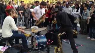 Moon Hooch in Washington Square Park 1080 HD [upl. by Aro]