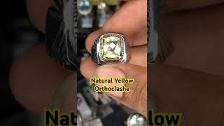 Natural Yellow Orthoclase ring minel with memo yang ragu co yang bermemo [upl. by Nnaeoj444]